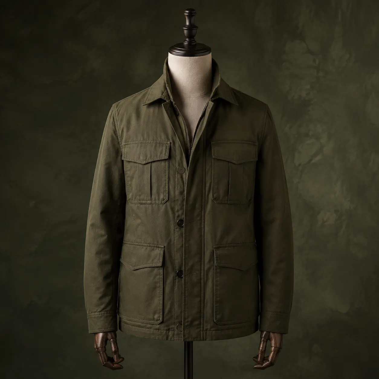 Chaqueta utilitaria verde oliva
